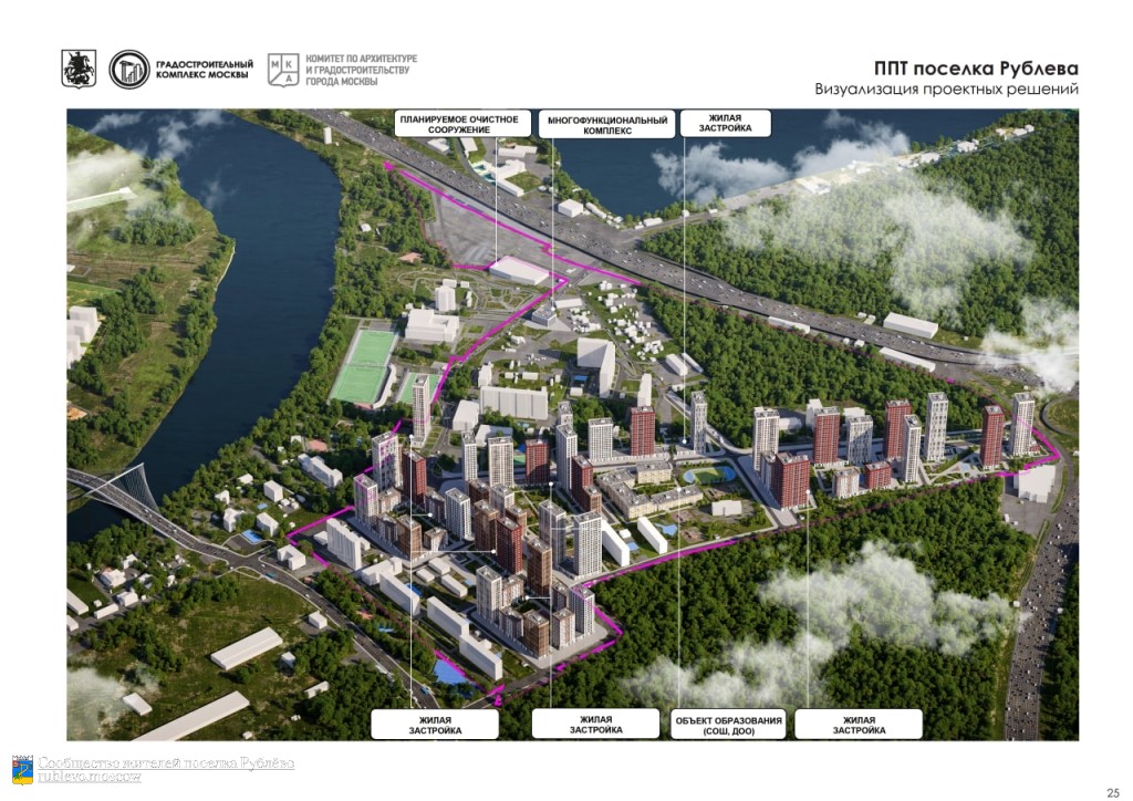 Опубликовали проект сноса и застройки Рублёво.